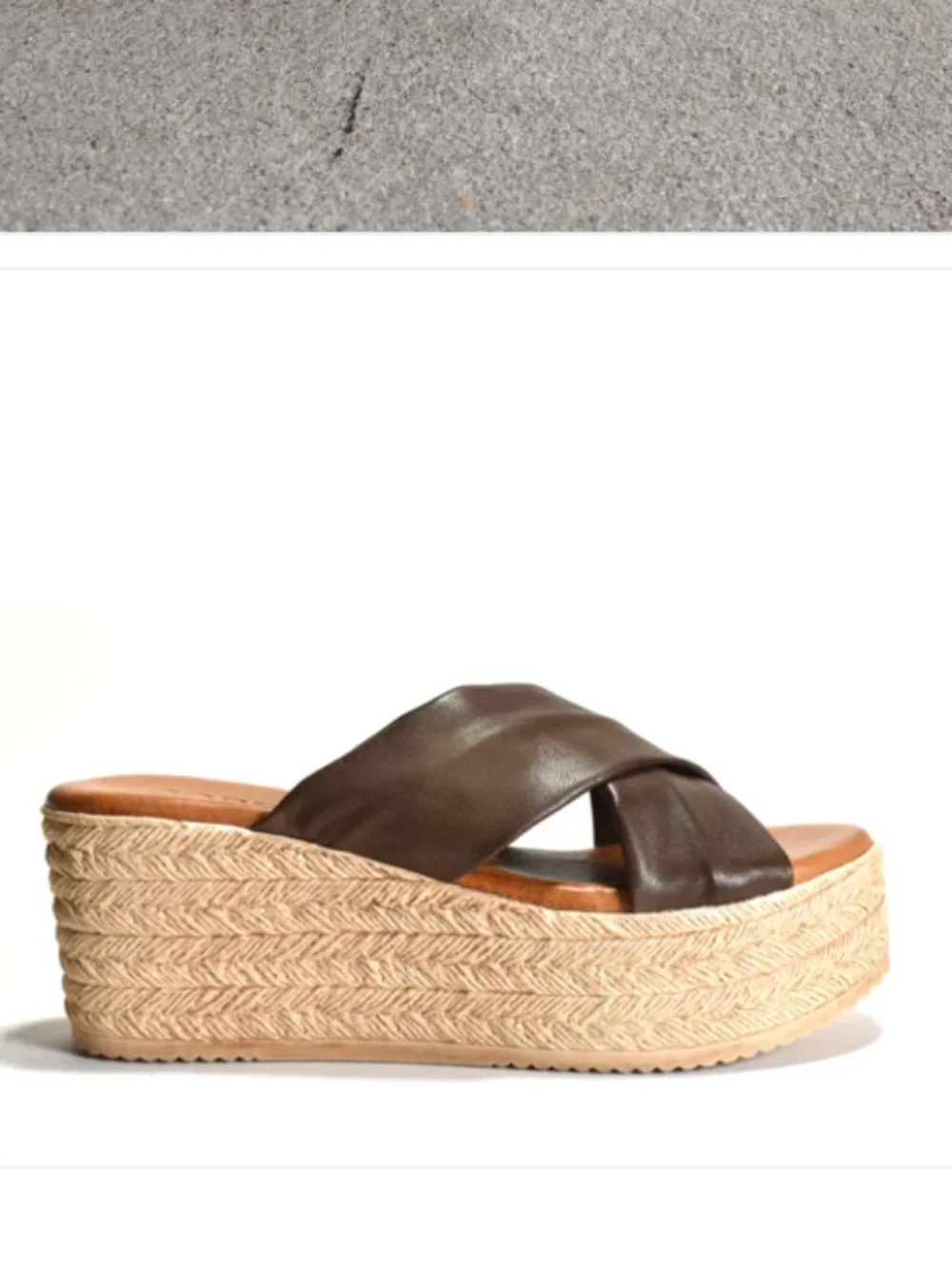 Cordani Bella Wedge Sandal in Brown